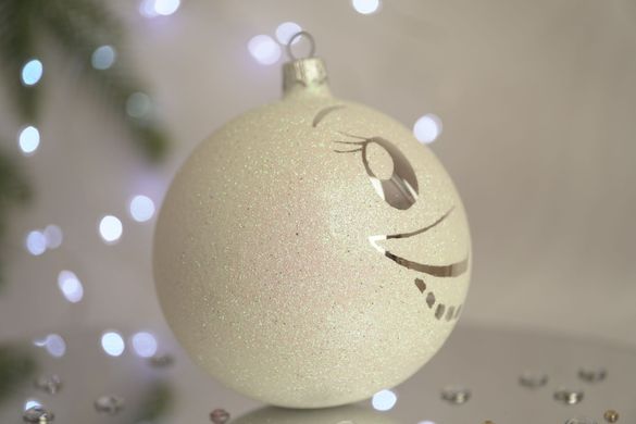 Christmas ball "Snow Maiden". Collection "Sugar"