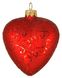 Форма Серце червоне з червоним орнаментом, Червоний мат