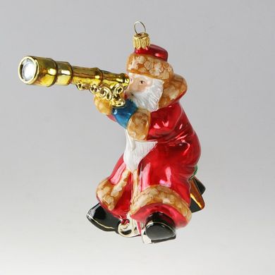 Santa with telescope