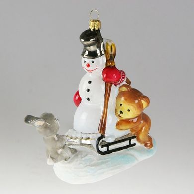 Снеговик с животными