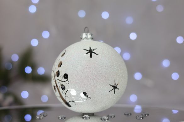 Christmas tree ball "Christmas tree with patterns". Collection "Sugar"