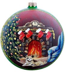 Ялинкова куля "Різдво біля каміну"