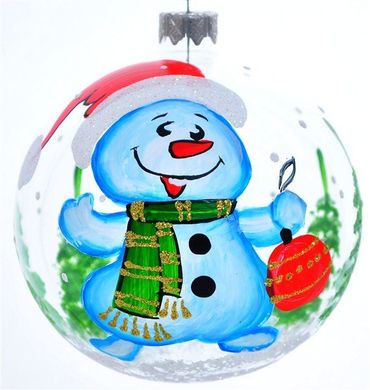 Snowman on transparent background