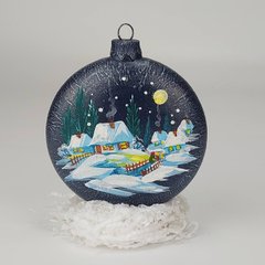 Ялинкова куля (лінза) "Різдвяне село"
