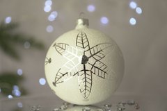 Christmas ball "Snowflake". Collection "Sugar"