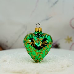 Зелене серце з візерунком, Зелений глянець